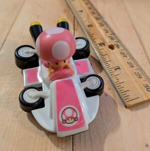 Nintendo 2022 Kart Racer Mario Pink and White Toy Kart